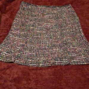 Talbots multicolored short skirt